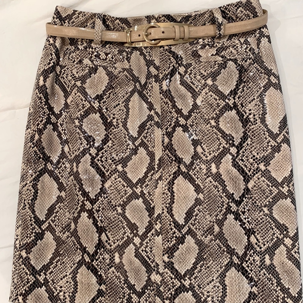 Carlisle snake skin skirt